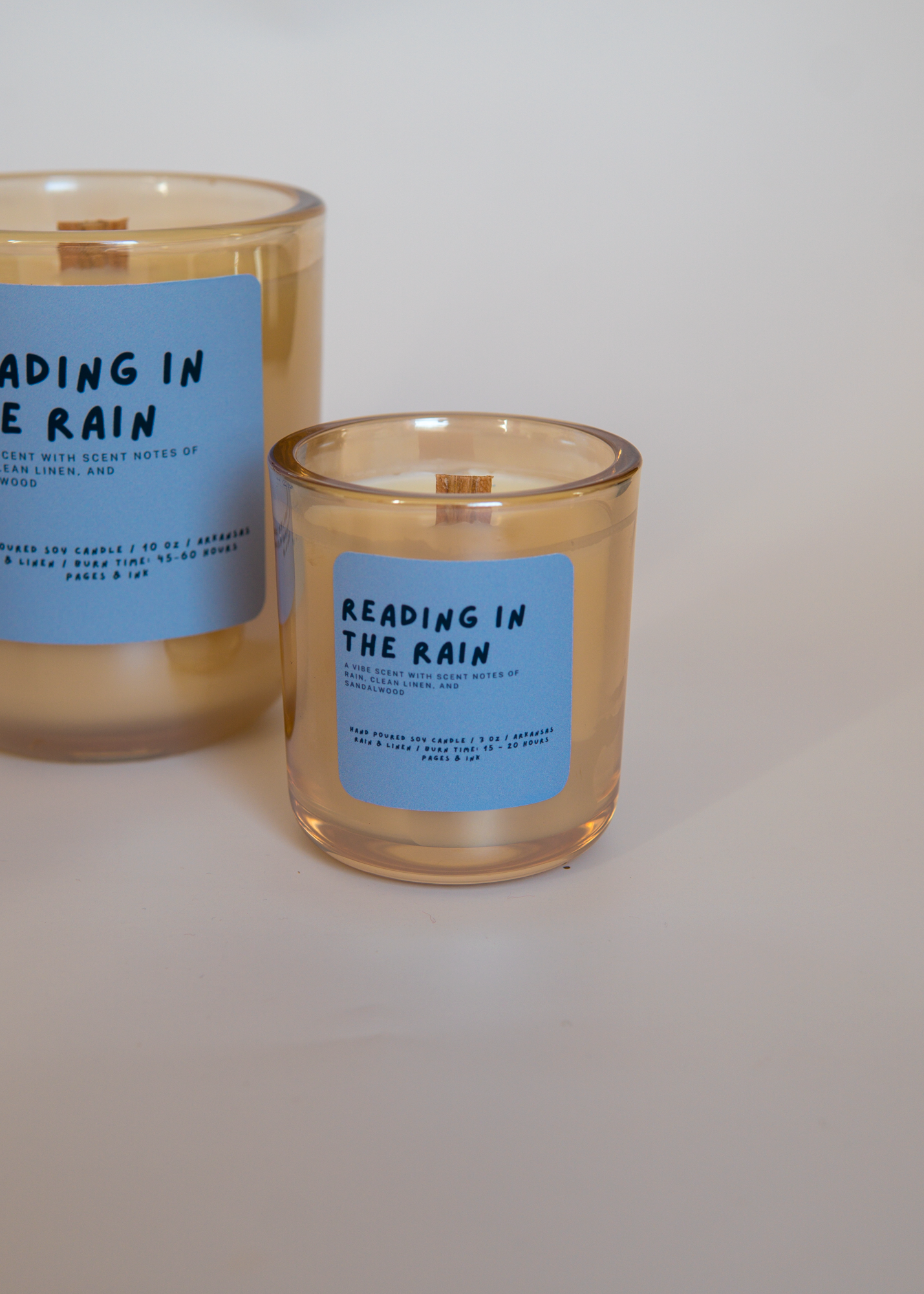 Reading in the Rain: Cotton & Rain Water Candle