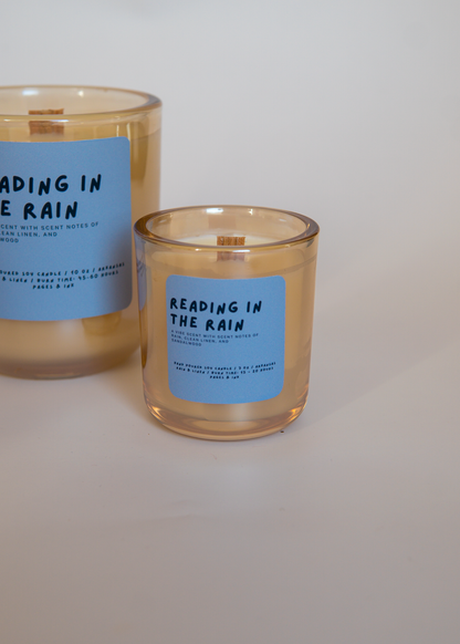 Reading in the Rain: Cotton & Rain Water Candle