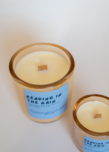 Reading in the Rain: Cotton & Rain Water Candle