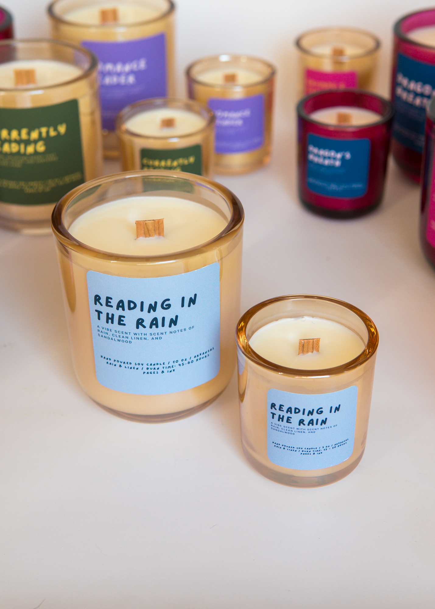 Reading in the Rain: Cotton & Rain Water Candle