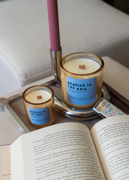 Reading in the Rain: Cotton & Rain Water Candle