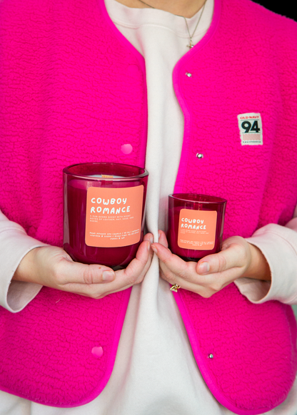 Cowboy Romance: Leather & Suede Candle
