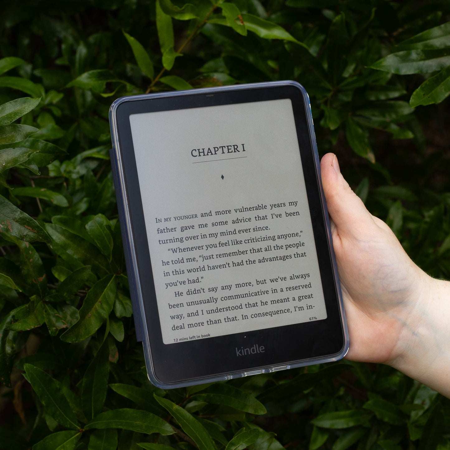Porcelain Floral Clear Back Kindle Case | Bookish & Reading
