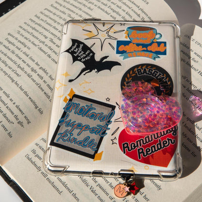Single Black Line Flower Kindle Case Insert