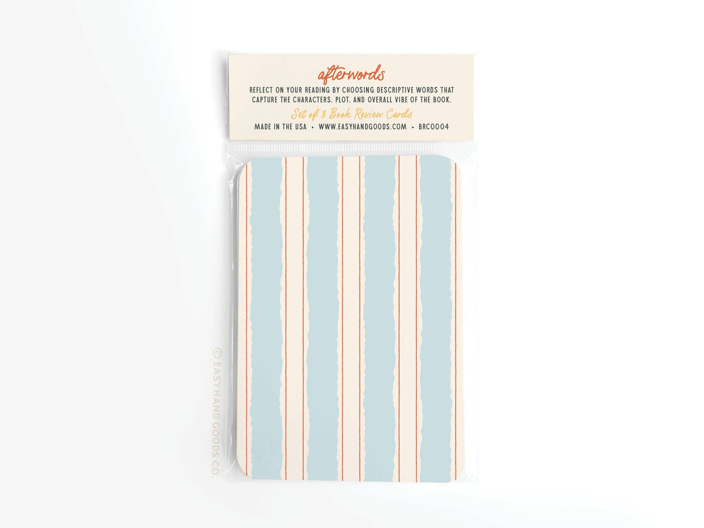 Afterwords Book Review Card Set