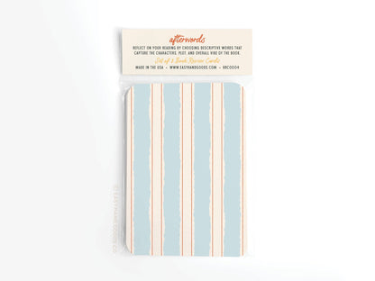 Afterwords Book Review Card Set