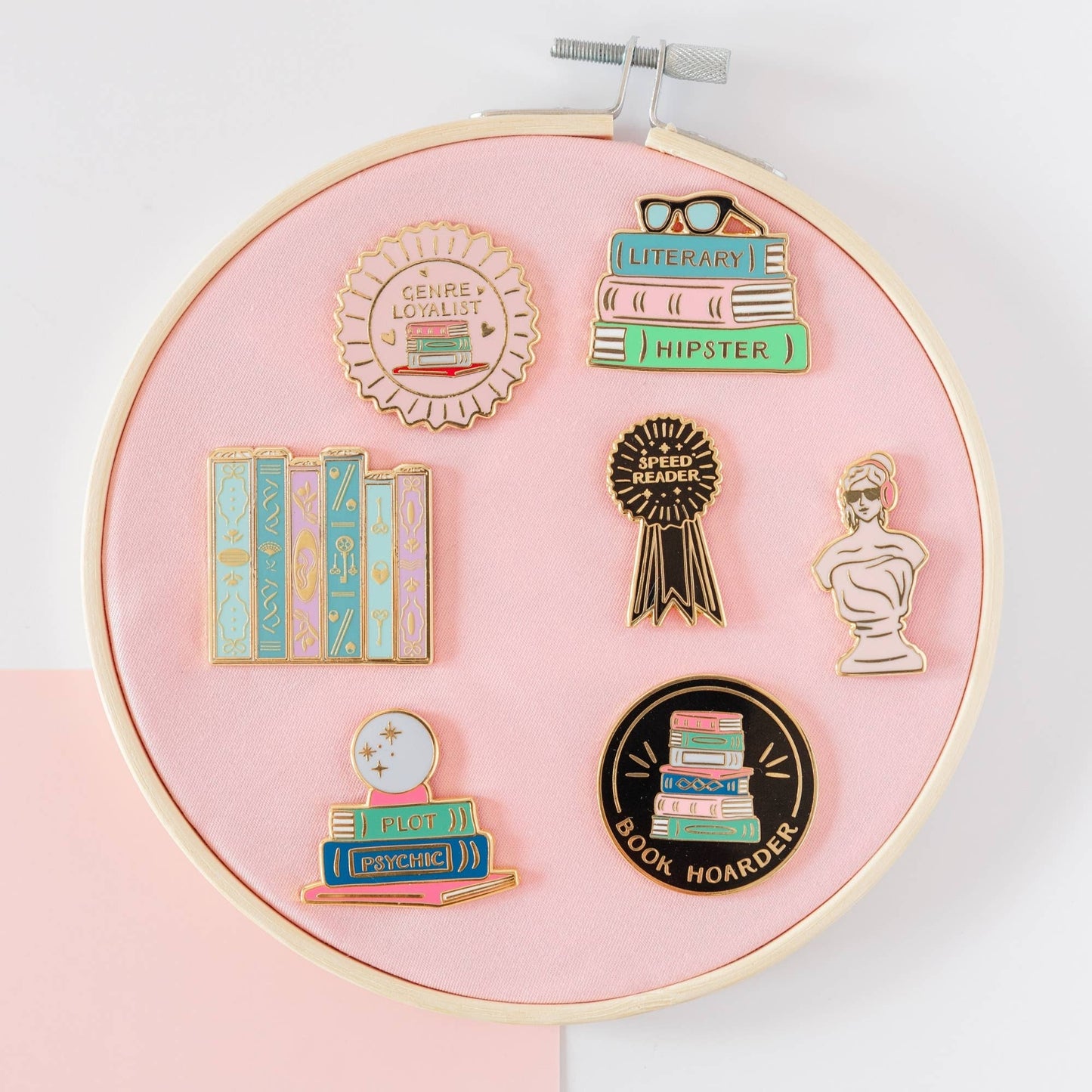 Speed Reader Prize Ribbon Enamel Pin