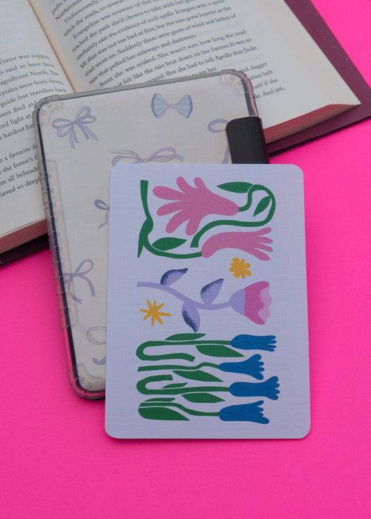 Bright Curvy Flowers Kindle Case Insert