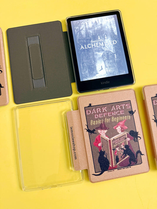 Dark Arts Class Kindle Case Cover with Clear Back and Cover Strap - 11th + 12th Gen Paperwhite/Colorsoft
