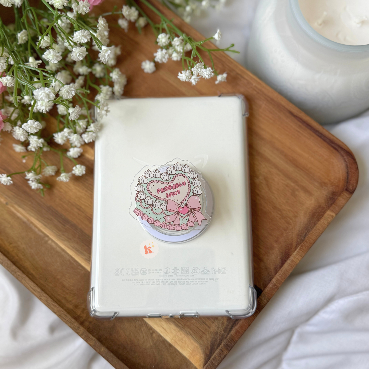Cake Adhesive Kindle Grip