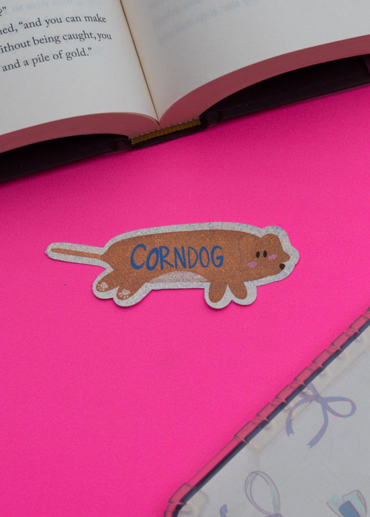 Dachshund Corn Dog Sticker