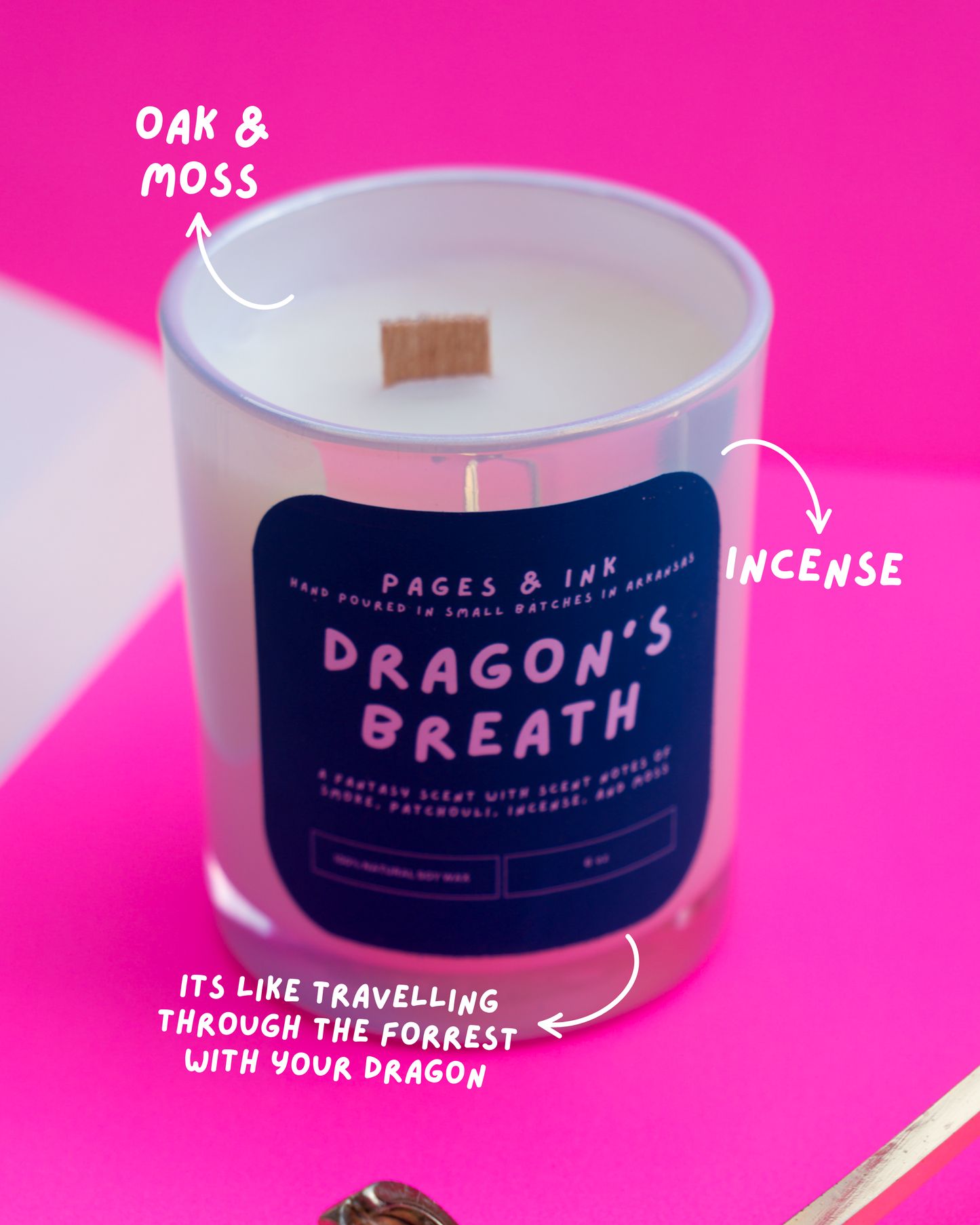 Dragon's Breath: Patchouli & Incense Candle