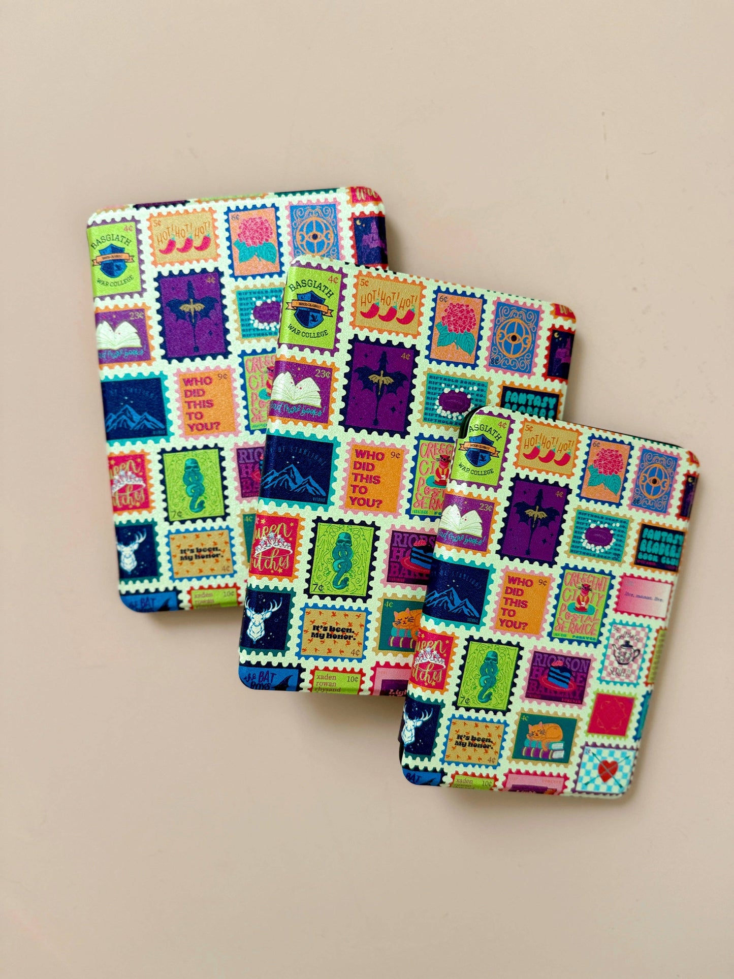 Fantasy Stamps Kindle Case Cover with Clear Back and Cover Strap