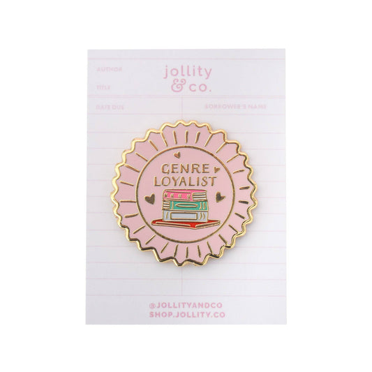 Genre Loyalist Book Themed Enamel Pin