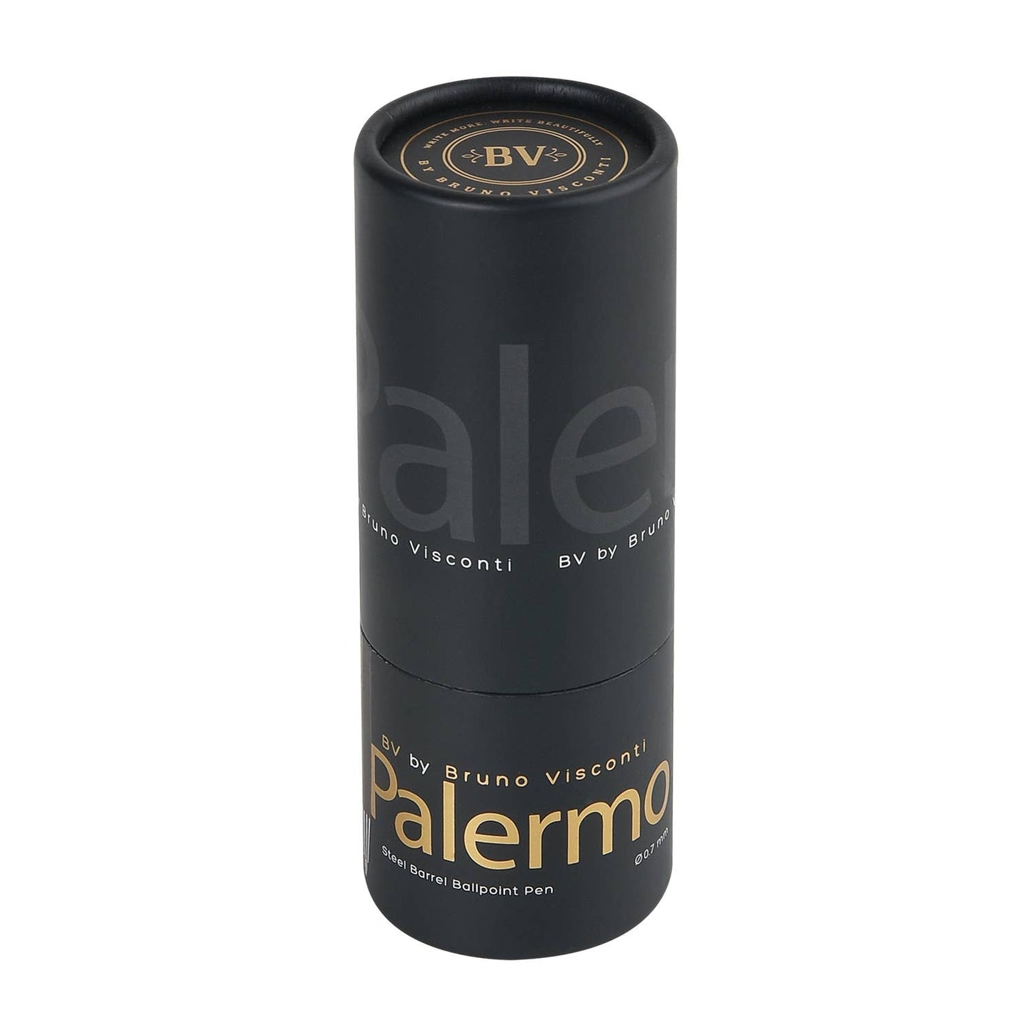 Tube of 12 Palermo pens - Black and Gold