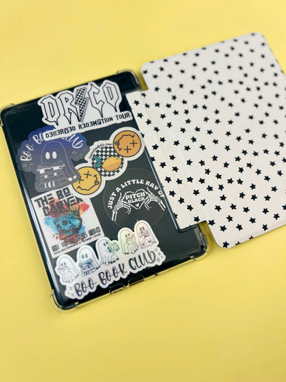 Mini Stars Kindle Case Cover with Clear Back and Cover Strap - 11th + 12th Gen Paperwhite/Colorsoft