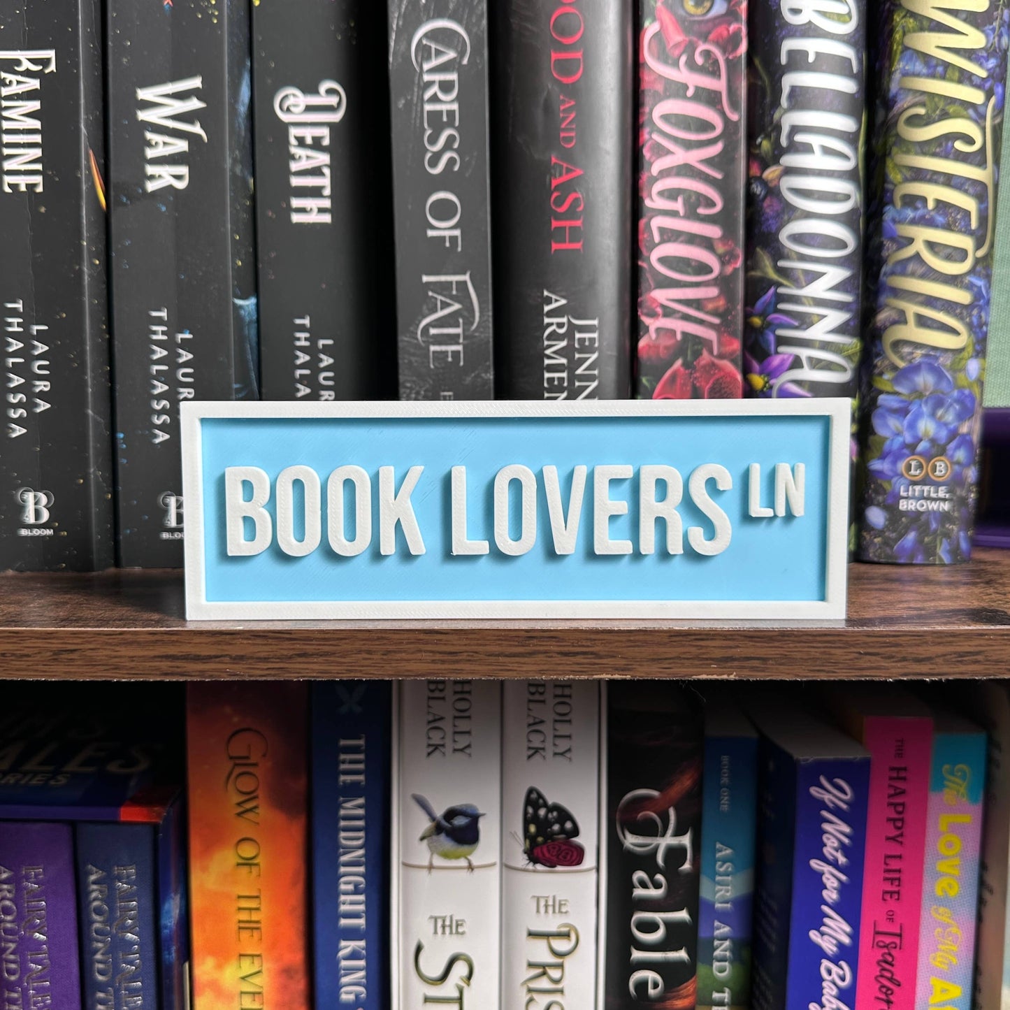 Book Lovers Street Sign | Bookshelf Decor