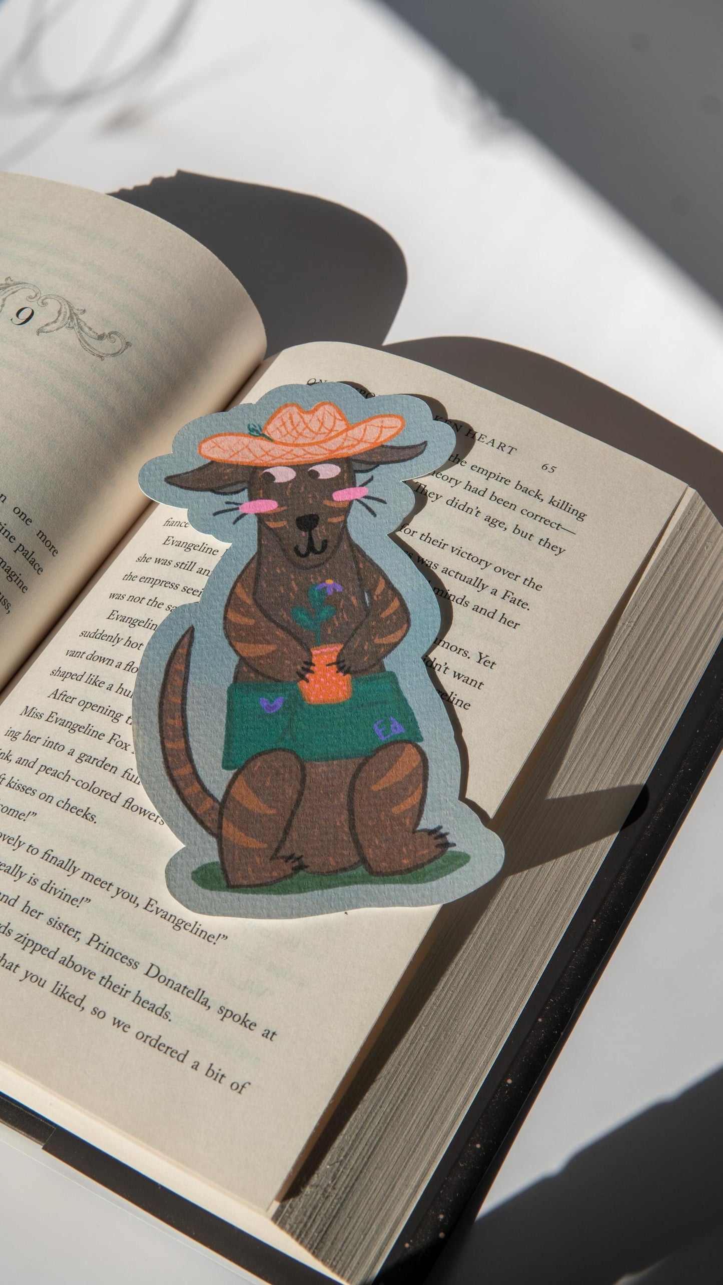 Gardening Dog Bookmark