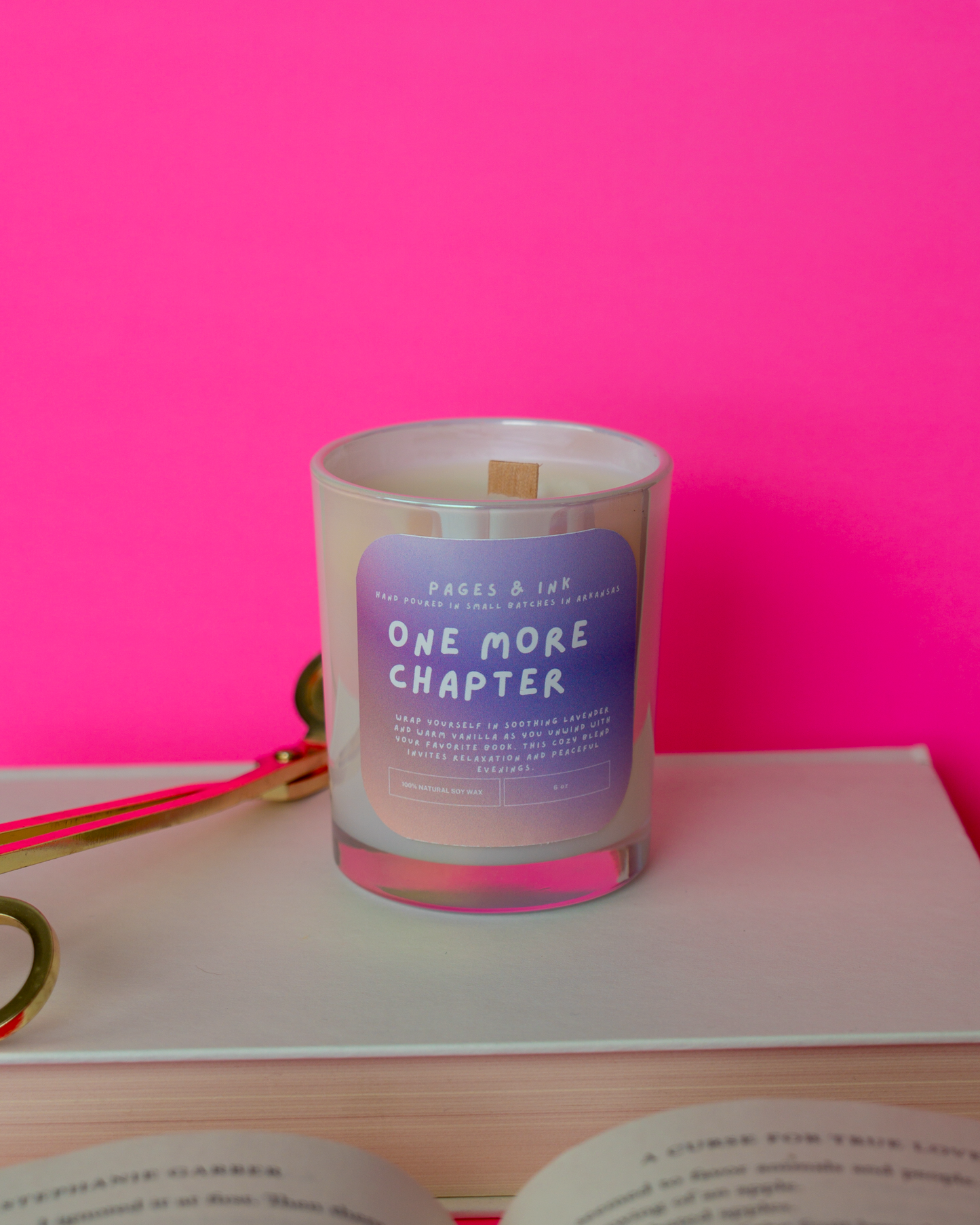 One More Chapter: Lavender & Vanilla Candle