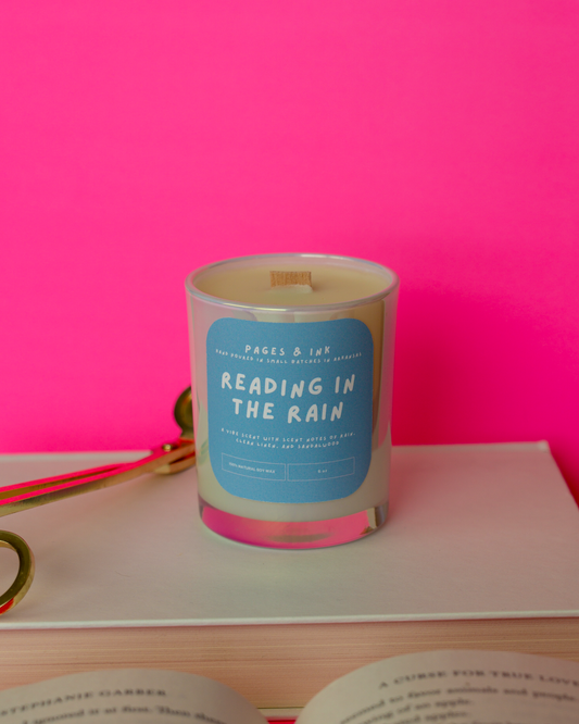 Reading in the Rain: Cotton & Rain Water Candle