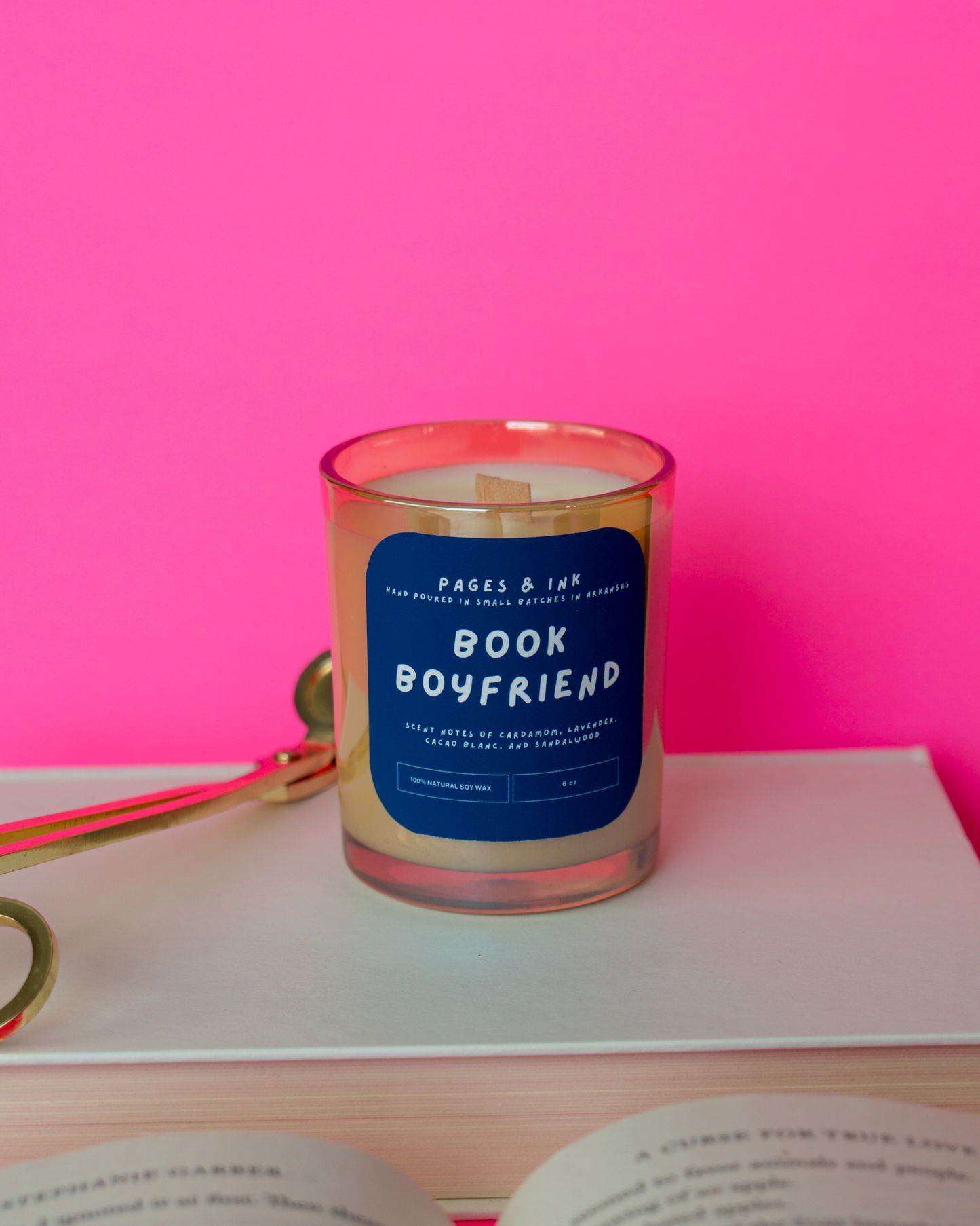 Book Boyfriend: Sandalwood Candle