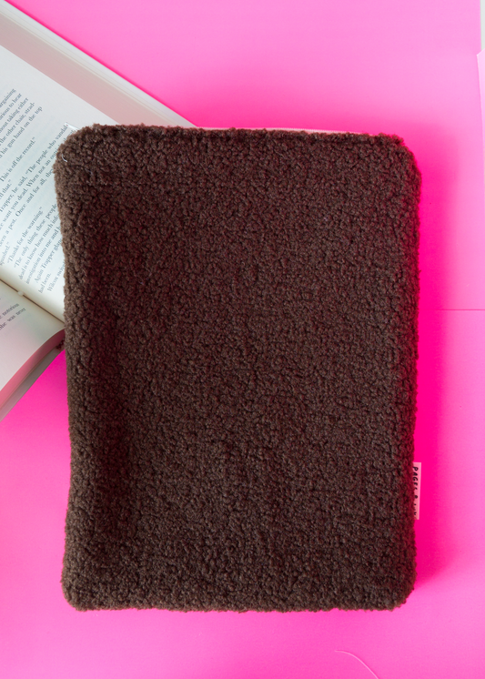 Chocolate Sherpa Book Sleeve