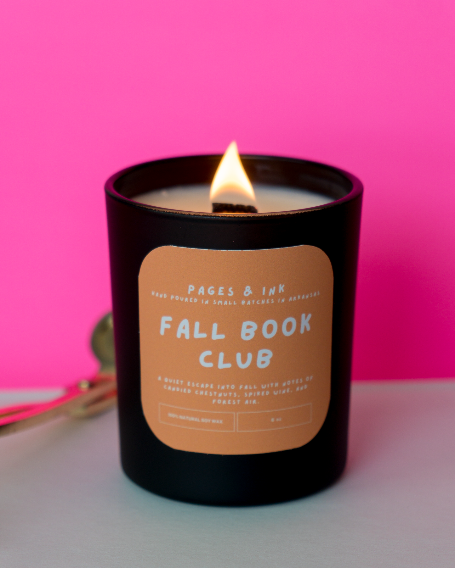 Fall Book Club: Chestnut & Woods Candle