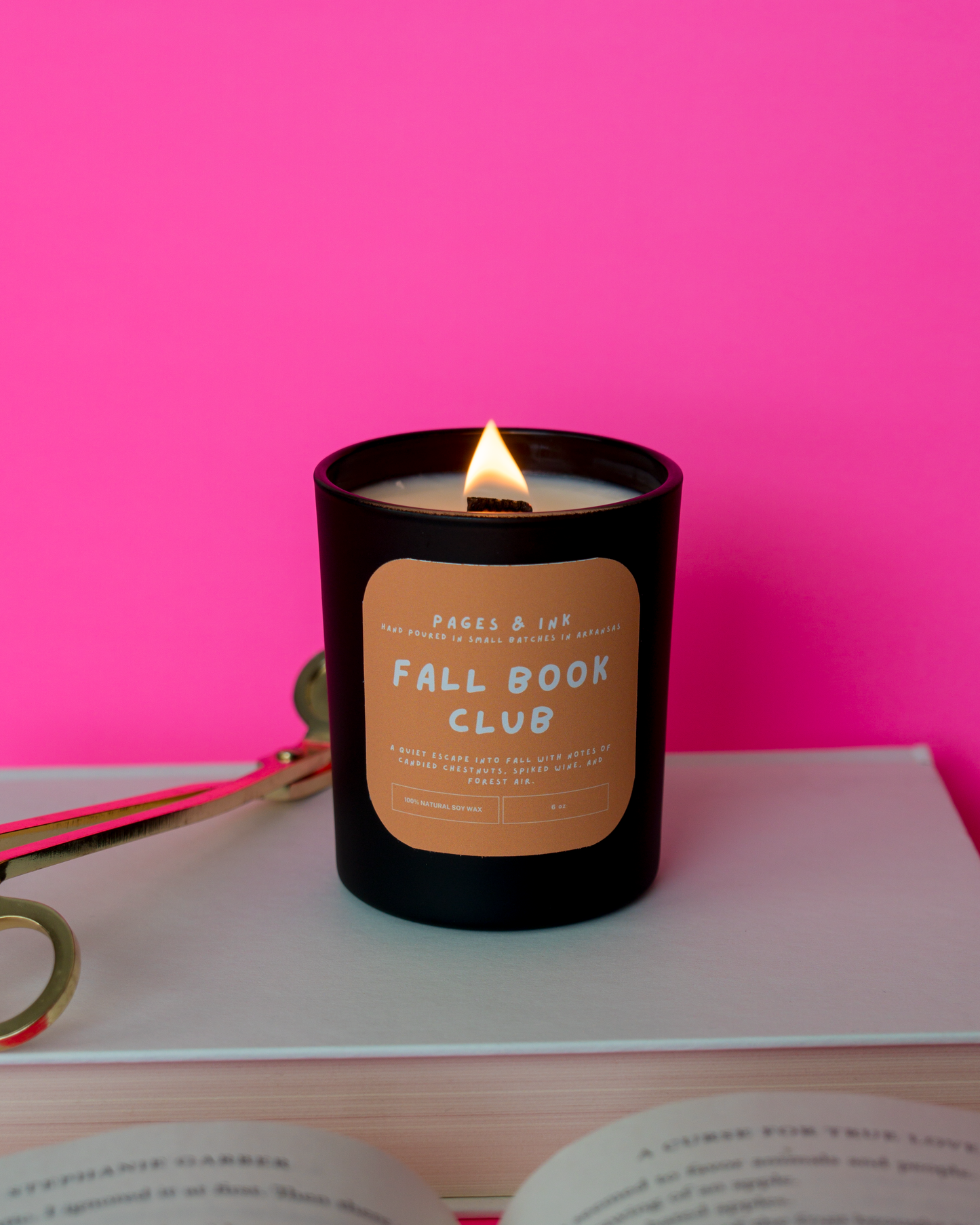 Fall Book Club: Chestnut & Woods Candle