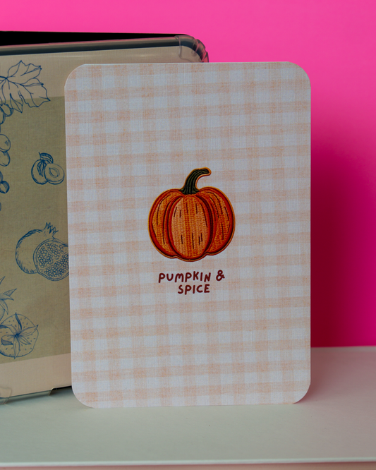 Pumpkin & Spice Kindle Case Insert