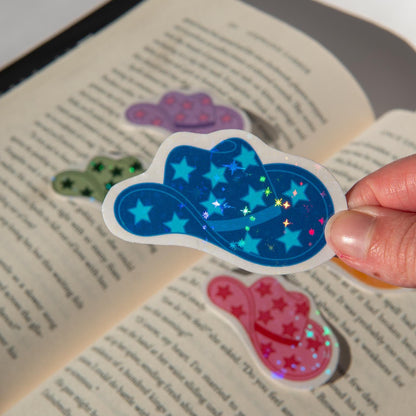 Holographic Cowboy Romance Sticker