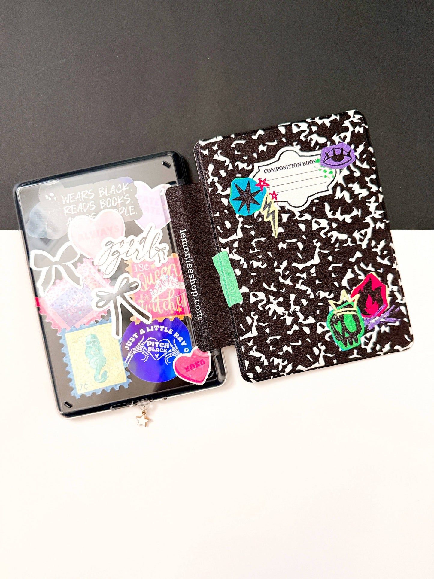 The Notebook Kindle Case Cover with Clear Back and Cover Strap - 11th + 12th Gen Paperwhite