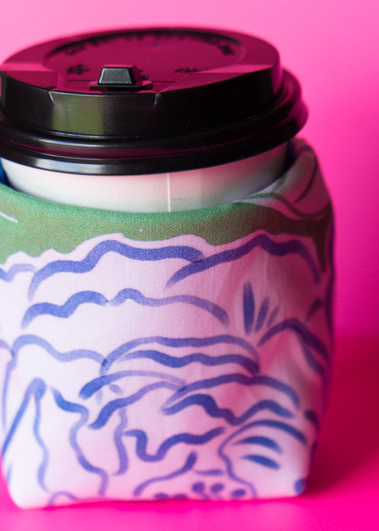 Peony Coffee Cozy