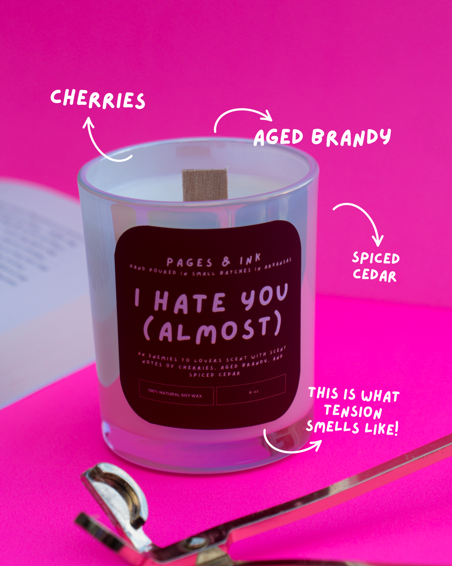 I Hate You (Almost): Cherry & Brandy Candle