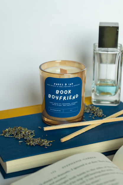 Book Boyfriend: Sandalwood Candle