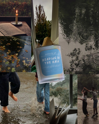Reading in the Rain: Cotton & Rain Water Candle